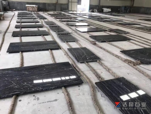 2019 New Project Vila Black Granite Countertops Round Edge