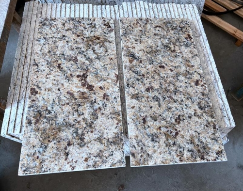 Polished Granite Amarello Gold Cut To Size Granite Tiles